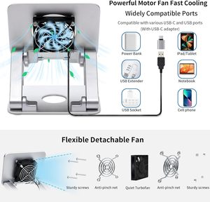 Soporte Ajustable en Altura para Portátil Multifuncional Personalizable, Soporte Giratorio de 360 Grados para Portátil, Soporte Plegable Portátil para Portátil - Product Image 2