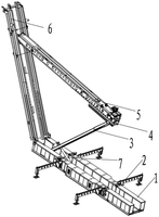 Plateforme de forage montée sur camion, modèle MD7.5 à alimentation hydraulique, adaptée à une hauteur de plateforme de 7,5 m