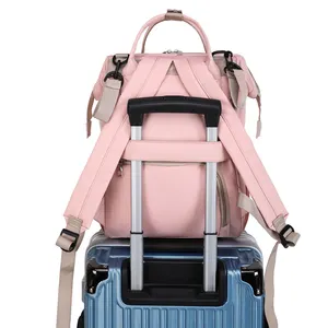 Nuovo designer di nylon multi-funzione premium da viaggio borsa personalizzata per pannolini da esterno portatile per la madre