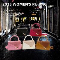 Sac à main rétro imprimé pour femme, idéal pour les voyages d'affaires, matière PU, style simple et tendance