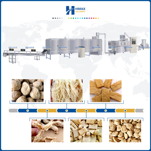 Tự động hóa hmma máy đùn độ ẩm cao Máy chế biến protein đậu nành 200kg thịt nhân tạo Dây chuyền sản xuất thực phẩm công nghiệp - Product Image 3