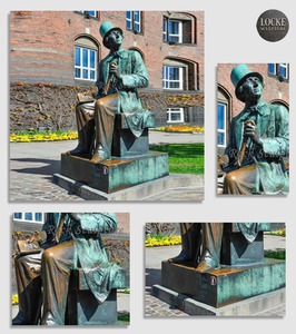 Retrato de Bronce del Celebrante Occidental Hans Christian Andersen, Arte de Alta Calidad para Exteriores <span class=keywords><strong>en</strong></span> Plazas Urbanas - Product Image 2