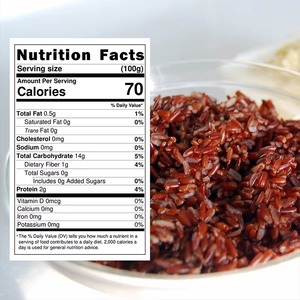 Riz Konjac rouge Shirataki cuisson instantanée faible en calories haute teneur en fibres sans gluten Keto Friendly Pack de nourriture pour enfants diabétiques - Product Image 5