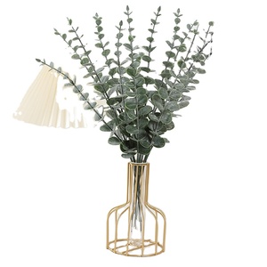 Flowers and Gifts Green simulation flower plastic plant home outdoor decoration flower wholesale artificial eucalyptus leaves