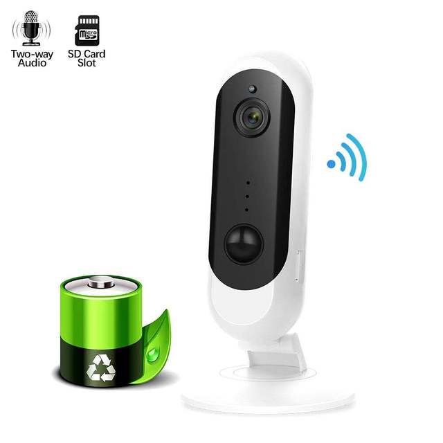 2MP 1080P HD Remote Monitor ICSEE WIFI Camera Indoor Wireless Home Security Rechargeable Battery Low Power PIR Mini IP Camera