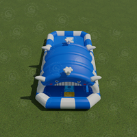 Parcours d'obstacles aquatiques gonflables de qualité commerciale avec toboggan pour piscine pour enfants