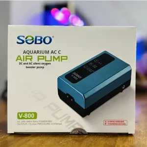 Pompe à air pour aquarium Sobo, enrichissement silencieux <span class=keywords><strong>en</strong></span> oxygène, 8W, 220-240V AC, pour aquarium et élevage de poissons, <span class=keywords><strong>V</strong></span>-800 <span class=keywords><strong>V</strong></span>-900 - Product Image 1