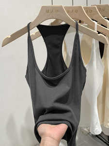 OEM Wholesale Formal Short Fitness Clothing Custom <strong>Neon</strong> Color Women Racerback Yoga Tank <strong>Top</strong> Front Logo Blank Gym <strong>Vest</strong> - Product Image 5