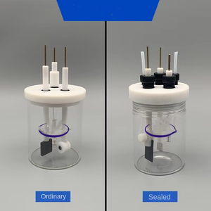 इलेक्ट्रोकेमिकल तीन-इलेक्ट्रोड सिस्टम बीकर c001 सील इलेक्ट्रोलाइटिक सेल c002 सामान्य इलेक्ट्रोलाइटिक ग्लास - Product Image 2