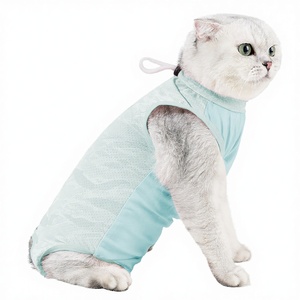 Arnés de algodón transpirable y protector para gatos y perros, ideal para paseos, previene lamidas, higiénico, moda de verano al por mayor. - Product Image 2