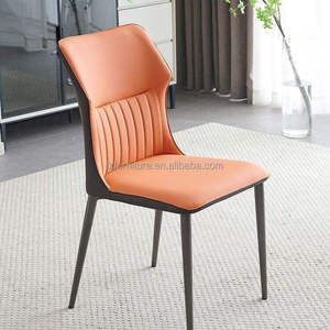 Sillas de Comedor de Cuero PU, Diseño Moderno y Lujoso, Patas de Metal, Duraderas, Ajustables, Extensibles, Color Personalizado, Muebles para el Hogar Love Zone - Product Image 4