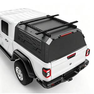 Auvent de camion en aluminium robuste, toit rigide pour camionnette 5ft 6ft, étanche, verrouillable, durable, pour les voyages sur route et le camping, sécurisé - Product Image 2