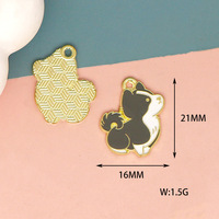 Nouveau design, moules en alliage à dos plat pour friandises pour chiens et chiots, pendentifs en métal personnalisés, breloques classiques, accessoires de bijoux