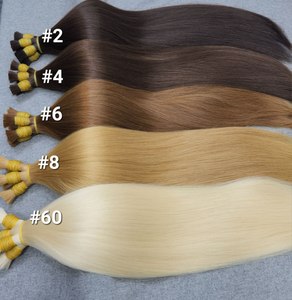 วิกผมคนผมดิบแบบหนาและเรียบเนียนผมต่อผมธรรมชาติและผมตรง - Product Image 1