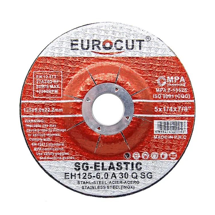 EUROCUT New product sharpness 125x6x22.2mm abrasive tools metal grinding disc
