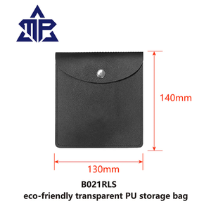 Pochette en PU recyclé écologique avec NFC et gravure laser pour rangement de câbles, organiseur de voyage, cadeau d'affaires personnalisable - Product Image 5