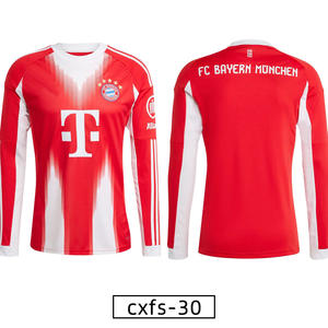 Grenzüberschreitender Außenhandel Maßgeschneiderte Langarm Anti-Bakterielle Nylon/Kaschmir 3D-Muster Fan-Trikots 2025 Herbst Winter Fußball - Product Image 2