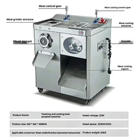 Nouvelle machine électrique multifonctionnelle commerciale pour trancher, hacher et garnir les saucisses, en acier inoxydable de qualité alimentaire, automatique