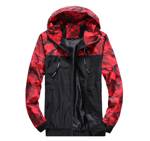 <strong>Men</strong> Female <strong>Camo</strong> Windbreaker Sports <strong>Jacket</strong> Nylon for <strong>Men</strong> Fashion <strong>Jackets</strong> With Hoodie for Spring Autumn - Product Image 3