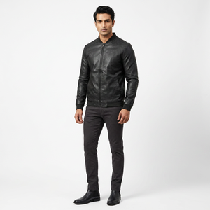 2026 <b>Men's</b> Custom Color High Quality Water Resistant Cow <b>Leather</b> <b>Jacket</b> Stylish High Street Style Winter <b>jacket</b> for <b>men</b> - Product Image 1