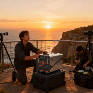 Estación de Energía Portátil LiFePO4 de Onda Sinusoidal Pura, 4 AC220V50Hz, Tipo-C65W, XT90 200W, Solar Inalámbrico, 4000+ Ciclos - Product Image 5