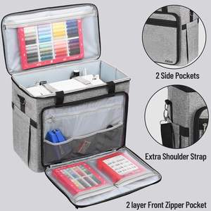 Free Sample Fashion Factory Directly <b>Supply</b> Detachable Rolling <b>Sewing</b> Machine Carrying Case Trolley Bag - Product Image 4