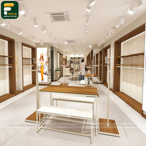 Étagère de présentation pour boutique de vêtements, armoire à vêtements, panneau mural, comptoir de caisse, miroir de boutique, unité d'éclairage - Product Image 2