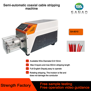 Kích thước dây nhỏ nhất tối đa. Máy bóc vỏ cáp đồng trục 9 lớp bằng dao quay - Product Image 2