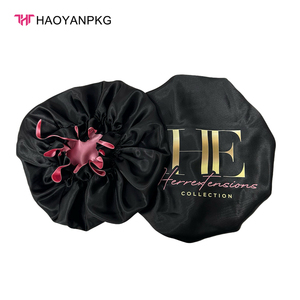 Biểu Tượng Tùy Chỉnh Mềm Satin Lụa Hai Mặt Nắp ca-pô Hat & Durag Cap Đêm Ngủ Cạnh Điều Khiển Tóc Bọc - Product Image 2