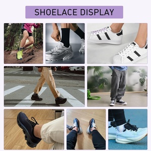 Lacets plats en polyester colorés de haute qualité de 6 mm de large pour baskets et chaussures de course - Lacets de sport élastiques en vrac - Product Image 5