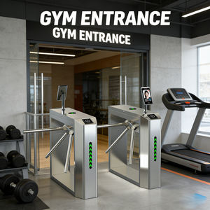 Lector de Tarjetas Biométrico con Reconocimiento Facial <span class=keywords><strong>NFC</strong></span> FRID, Control de Acceso con Reconocimiento Facial, Torniquete Trípode - Product Image 4