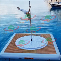 Bana de danse flottante gonflable / Plateforme de poteau de danse flottante gonflable