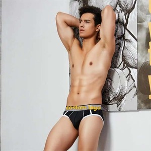 OEM ODM Venta al por mayor Nueva ropa interior ajustada personalizada de los hombres Ropa interior de algodón sexy clásica Pantalones <span class=keywords><strong>cortos</strong></span> de moda Gay Tanga Bikini Ropa interior - Product Image 4