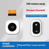 Sonnette numérique sans fil avec télécommande longue distance Smart Home Pager Modèle B06D pour les consommateurs âgés