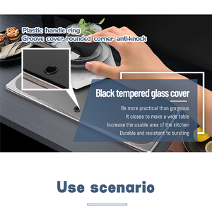 Gran oferta, estufa de Gas RV, estufa de Gas para <span class=keywords><strong>autocaravana</strong></span> integrada, estufas portátiles para acampar con cubierta de vidrio templado en Stock - Product Image 5