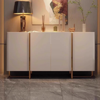 Ensembles de meubles de luxe modernes en bois massif pour salon/salle à manger/cuisine avec buffets commerciaux, tables d'appoint et armoires de rangement