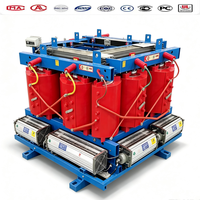 Transformateur sec triphasé à deux enroulements 10 kV 1000 kVA 1500 kVA, transformateur de distribution de puissance 1 MVA à résine coulée