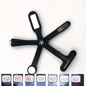 Aimants à ongles 6-en-1 pour motifs, effet œil de chat, lumière latérale, demi-lune, fleur de marguerite, French Manucure, aimants UV pour ongles, outils de manucure - Product Image 2