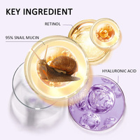 Sérum réparateur quotidien hydratant anti-âge raffermissant réduction des rides à la mucine d'escargot 95% Stick hydratant pour le visage avec du rétinol
