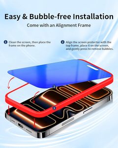 Westillux 2 Pack Privacy Screen <b>Protector</b> for 17 Pro Max Anti-Spy Anti-Blue Light 9H Hardness Tempered <b>Glass</b> Full - Product Image 6