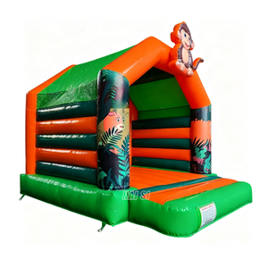 Trampolín Infantil con Diseño de Jungla, Castillos Inflables, Casa de Brinco Personalizada de Fábrica para Equipamiento de Juegos al Aire Libre - Product Image 5