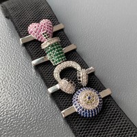 Bandjoy – Breloques décoratives en métal avec logo personnalisé et cristaux tchèques de luxe, accessoires pour bracelet de montre Whoop 5.0
