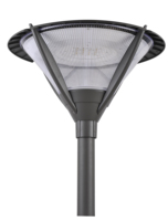 Lampe de jardin LED en aluminium CHZ à design géométrique, indice de protection IP65, alimentation CA, durée de vie de 50 000 heures, détecteur de mouvement pour éclairage de cour