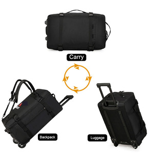 Waterproof Weekender Durable Large Capacity Duffel <strong>Bag</strong> Carry <strong>on</strong> Luggage Sport Travel <strong>Bags</strong> With <strong>Wheels</strong> <strong>Kit</strong> - Product Image 3