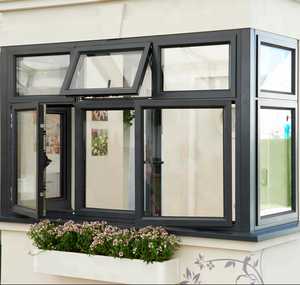 Ventana Abatible de Aluminio, Ventana de Aluminio Moderna para Villa, Puertas y Ventanas de Aluminio - Product Image 6