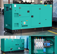 Générateur diesel Cummins avec cabine d'encastrement 100 Kva, prix du générateur diesel automatique 80kw, générateur d'énergie de secours