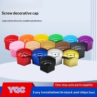 Capuchons décoratifs universels pour écrous de roue de voiture 17/19/21mm, en plastique coloré, protections pour écrous, accessoires auto