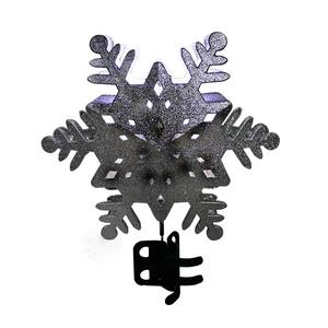 Étoile de sommet de sapin de Noël - Design 3D en métal et plastique avec lumière LED, décoration festive pour sapins de Noël d'intérieur et fêtes - Product Image 2