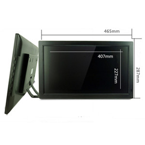 ألبوم صور رقمي يثبت على الحائط 18.5 بوصة مع إطار أكريليك وساعة وشاشة عرض فيديو إلكترونية ومستشعر حركة يدعم MP3/MP4/AVI بدقة 1366×768 - Product Image 2