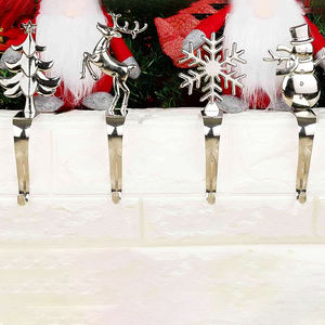 Hot <b>Sale</b> Christmas Tree Stocking Holder Brass Snow Man Stocking Holder Best Seller Stag Stocking Holder Christmas Gifts Decor - Product Image 1
